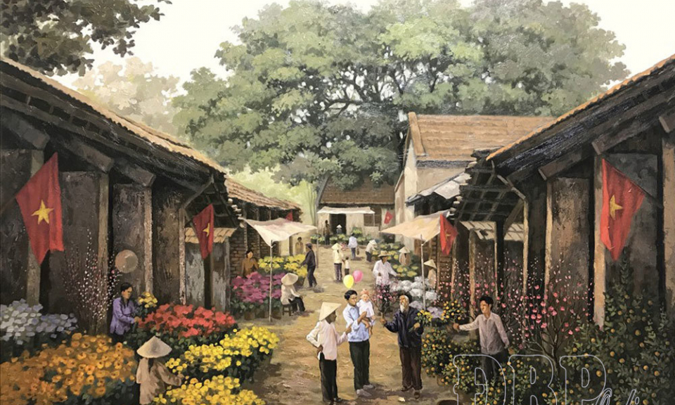 Đường l&agrave;ng m&ugrave;a xu&acirc;n