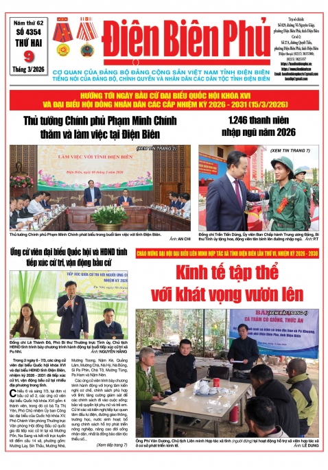 B&aacute;o thời sự Số b&aacute;o thứ hai,ng&agrave;y 09 th&aacute;ng 3 năm 2026