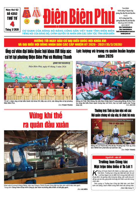 B&aacute;o thời sự Số b&aacute;o thứ tư,ng&agrave;y 04 th&aacute;ng 3 năm 2026