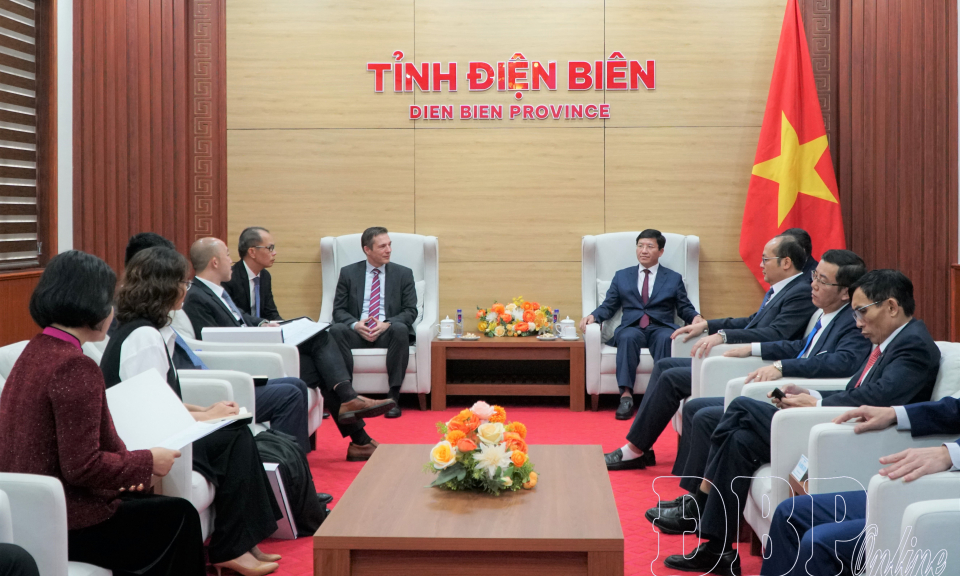 Thường trực Tỉnh ủy tiếp x&atilde; giao Tổng Gi&aacute;m đốc điều h&agrave;nh Vestas Development A/S