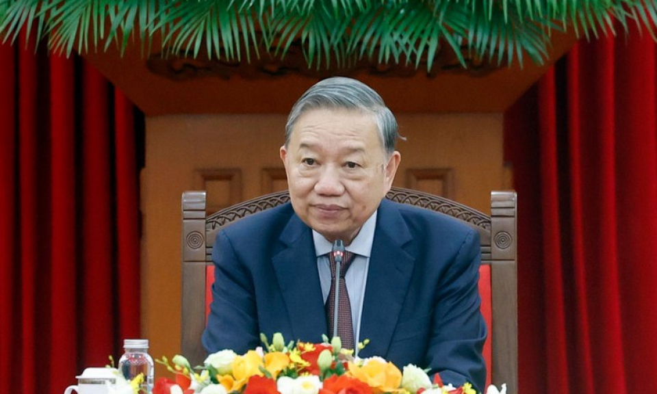 Tổng B&iacute; thư tiếp c&aacute;c Bộ trưởng Trung Quốc nh&acirc;n dịp Đối thoại chiến lược 3+3