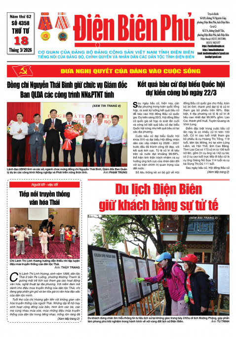 B&aacute;o thời sự Số b&aacute;o thứ tư,ng&agrave;y 18 th&aacute;ng 3 năm 2026