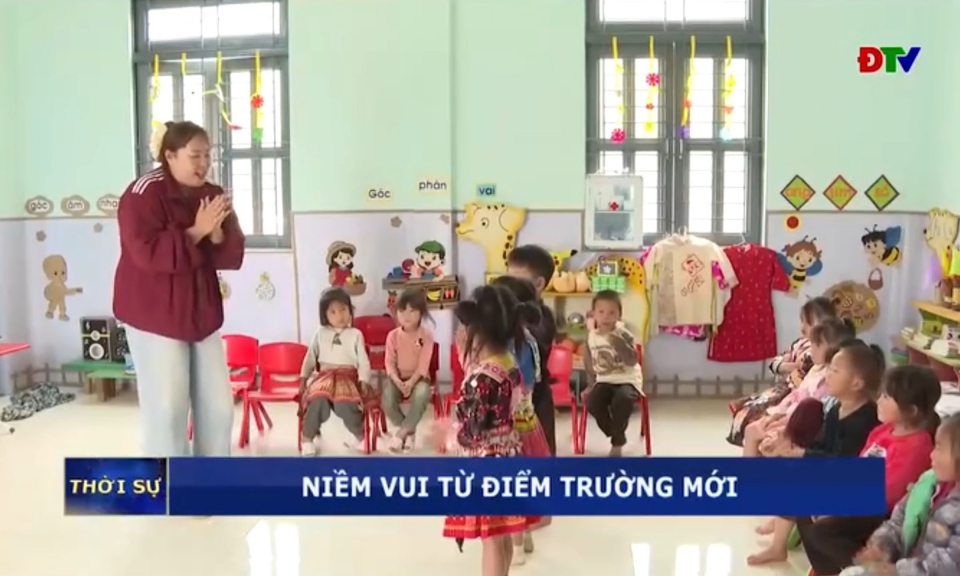 Niềm vui từ điểm trường mới