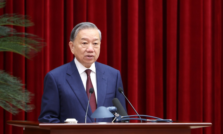 Ph&aacute;t biểu bế mạc của Tổng B&iacute; thư T&ocirc; L&acirc;m tại Hội nghị Trung ương lần thứ 2 kh&oacute;a XIV