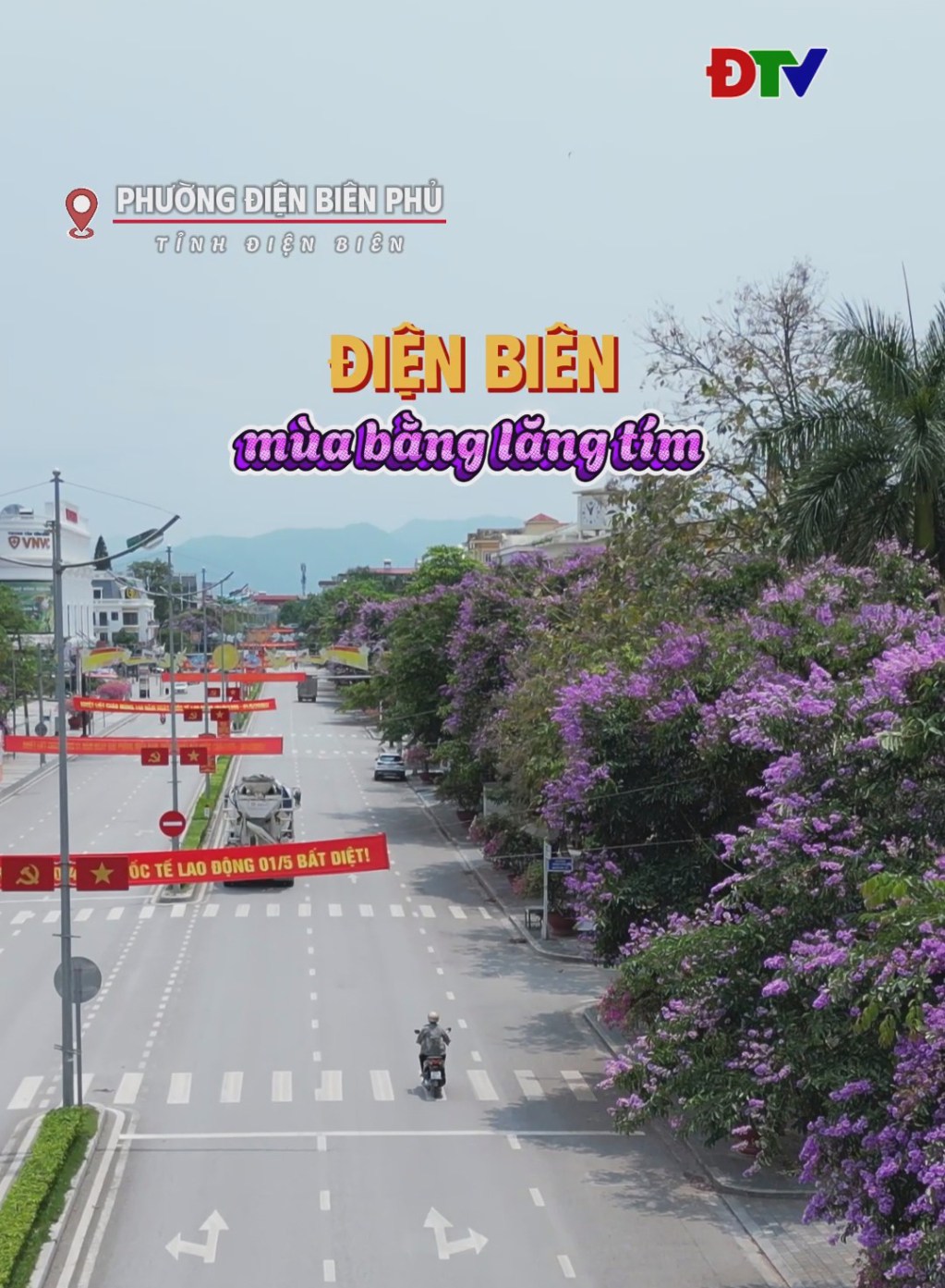 Điện Bi&ecirc;n m&ugrave;a bằng lăng t&iacute;m