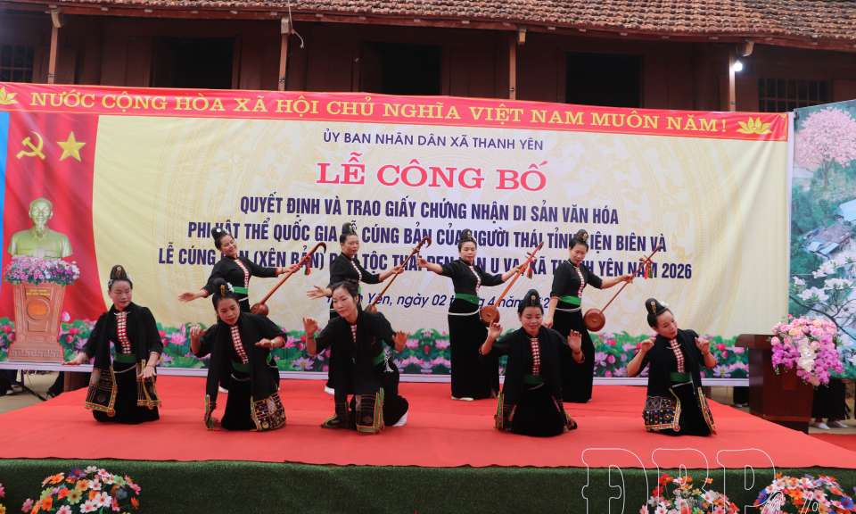 C&ocirc;ng bố Di sản văn h&oacute;a phi vật thể quốc gia &ldquo;Lễ C&uacute;ng bản&rdquo; của người Th&aacute;i