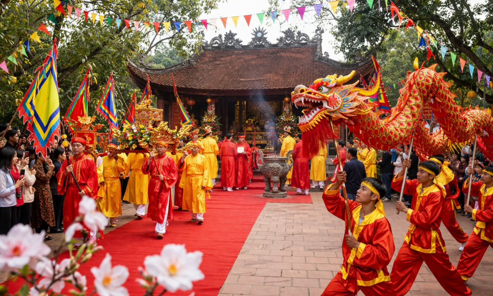 (Infographic) Lễ hội Đền Ho&agrave;ng C&ocirc;ng Chất 2026: Sắc m&agrave;u văn h&oacute;a Th&agrave;nh Bản Phủ