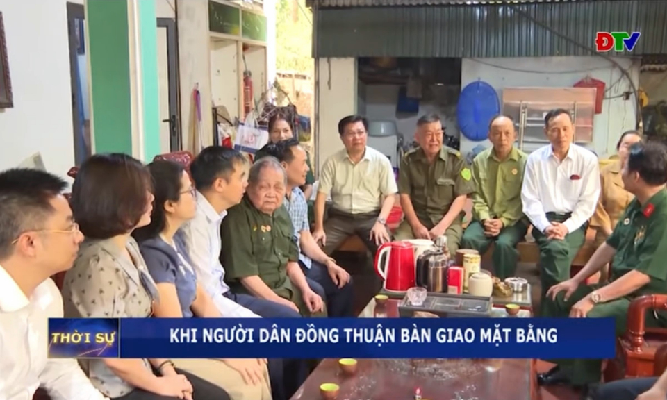 Khi người d&acirc;n đồng thuận b&agrave;n giao mặt bằng