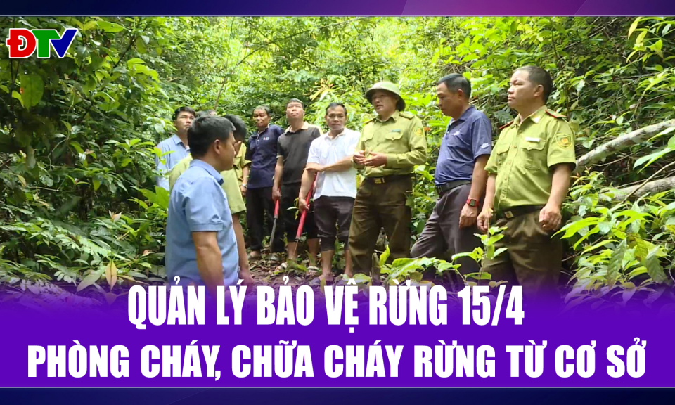 Ph&ograve;ng ch&aacute;y, chữa ch&aacute;y rừng từ cơ sở