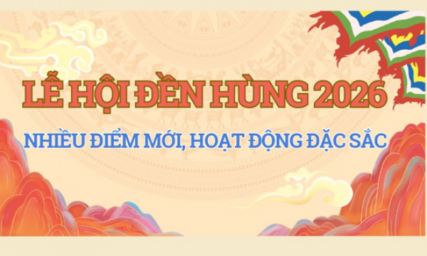 (Infographic) Lễ hội Đền H&ugrave;ng 2026: Nhiều điểm mới, hoạt động đặc sắc