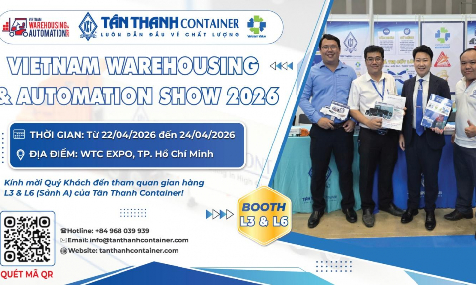 T&acirc;n Thanh Container tại VWAS 2026: Giải ph&aacute;p vận tải tối ưu cho doanh nghiệp