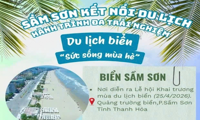 Sầm Sơn kết nối du lịch - H&agrave;nh tr&igrave;nh đa trải nghiệm