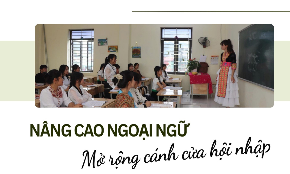 N&acirc;ng cao tr&igrave;nh độ ngoại ngữ, mở rộng c&aacute;nh cửa hội nhập
