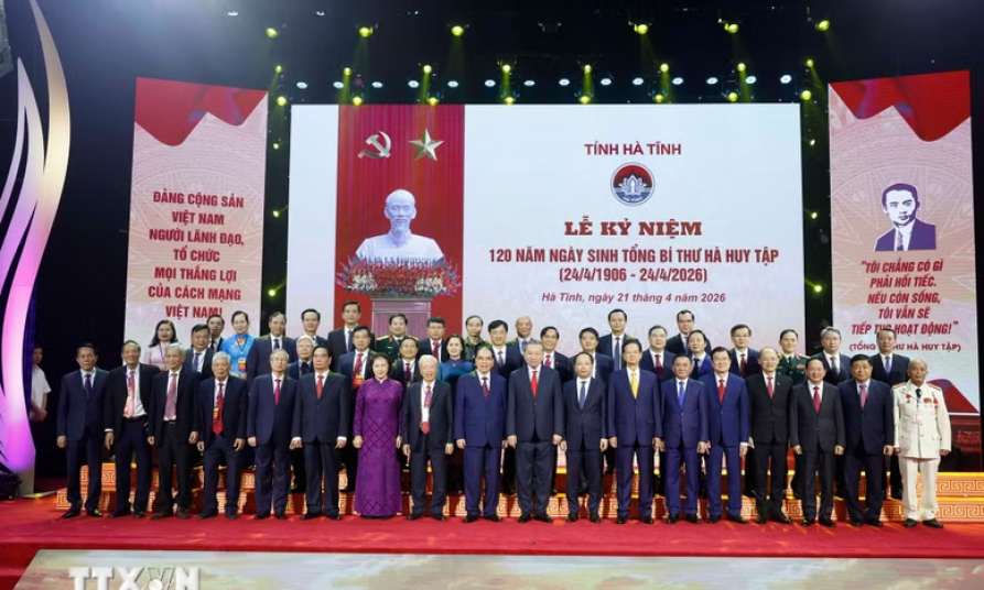 Tổng B&iacute; thư, Chủ tịch nước T&ocirc; L&acirc;m dự Lễ kỷ niệm 120 năm Ng&agrave;y sinh Tổng B&iacute; thư H&agrave; Huy Tập