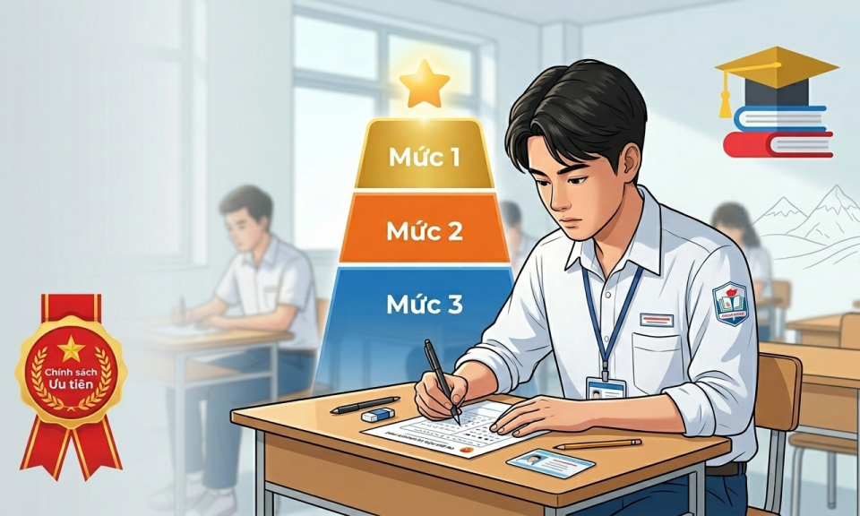 (Infographic) Sửa đổi điểm ưu ti&ecirc;n thi tốt nghiệp THPT 2026