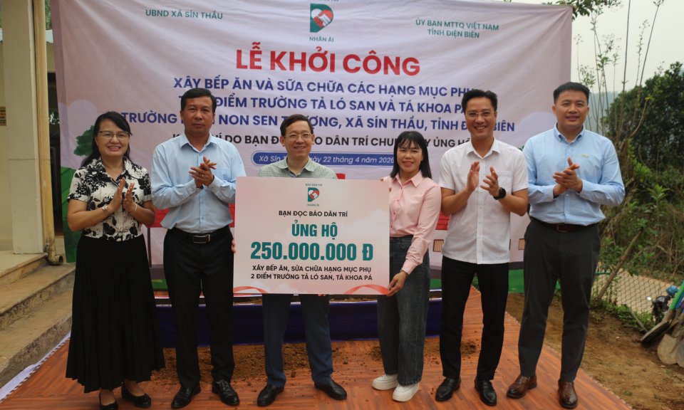 X&acirc;y dựng bếp ăn v&agrave; sửa chữa 2 điểm trường thuộc x&atilde; S&iacute;n Thầu