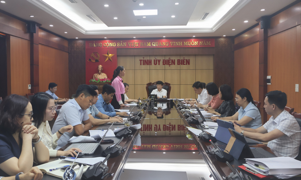 Đo&agrave;n gi&aacute;m s&aacute;t, kiểm tra số 4 l&agrave;m việc với Đảng ủy Sở T&agrave;i ch&iacute;nh