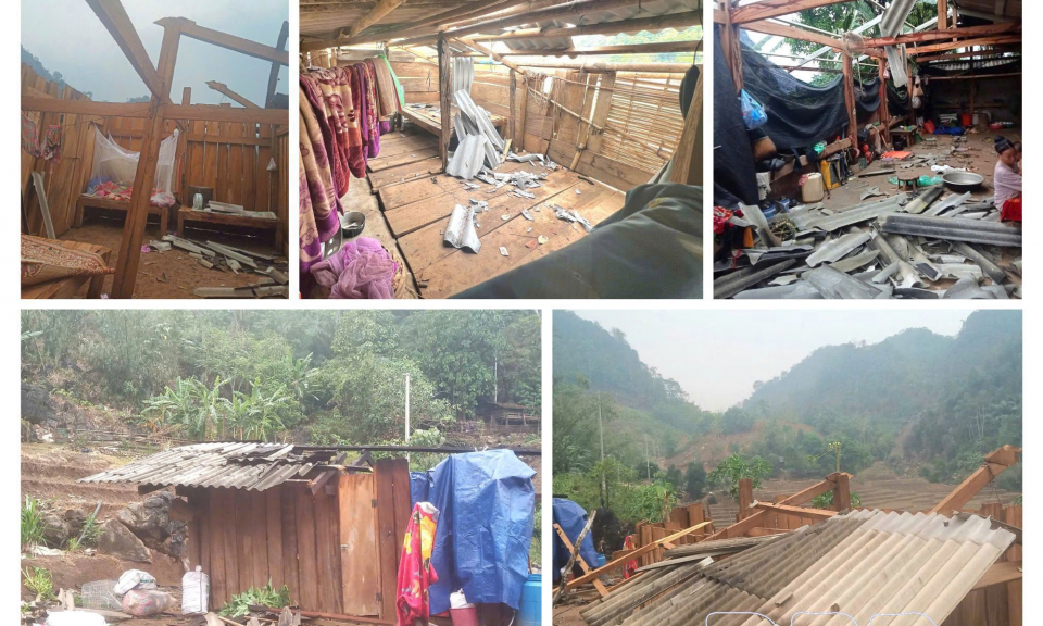 Tủa Th&agrave;ng thiệt hại khoảng 450 triệu đồng do mưa gi&ocirc;ng