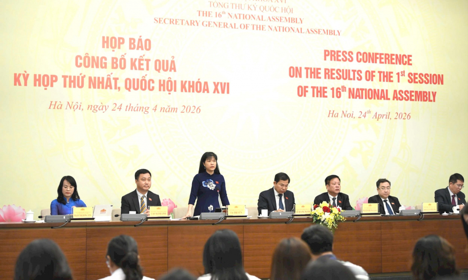 Kỳ họp thứ nhất, Quốc hội kh&oacute;a XVI: Th&ocirc;ng qua 9 luật v&agrave; 5 nghị quyết