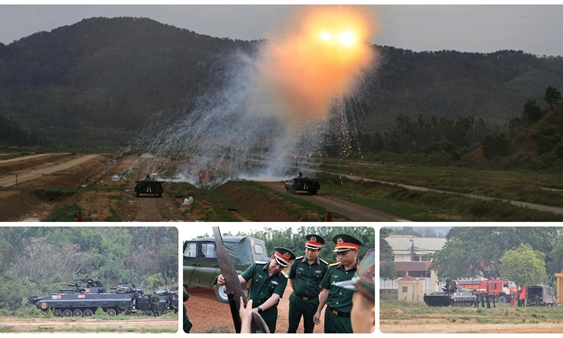 Nghiệm thu bắn kiểm tra hệ thống vũ kh&iacute;, kh&iacute; t&agrave;i tr&ecirc;n xe chiến đấu bộ binh XCB-01