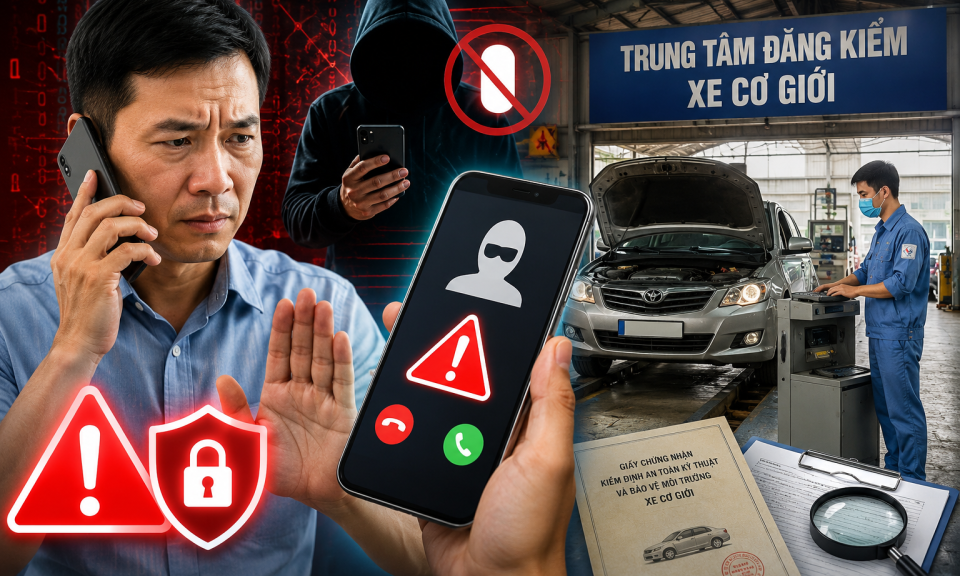 Cảnh gi&aacute;c thủ đoạn mạo danh Trung t&acirc;m đăng kiểm để lừa đảo 