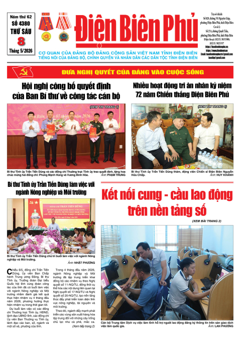 B&aacute;o thời sự Số b&aacute;o thứ s&aacute;u,ng&agrave;y 08 th&aacute;ng 5 năm 2026