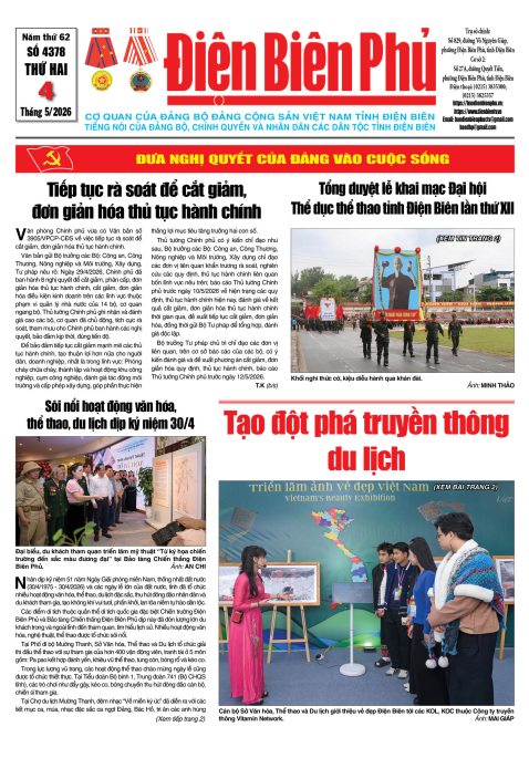 B&aacute;o thời sự Số b&aacute;o thứ hai,ng&agrave;y 04 th&aacute;ng 5 năm 2026